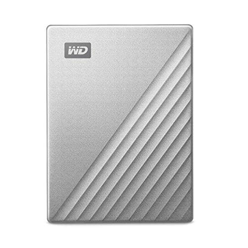 【城北SC:1151】WD ポータブルHDD 4TB USB Type-C シルバー My Passport Ultra 暗号化 パスワード保護 外付けハードディスク / 3年保証 WDBF