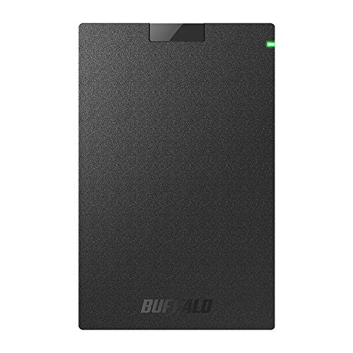 【城北SC:1181】BUFFALO USB3.1Gen1 ポータブルSSD 1TB 日本製 PS5/PS4(メーカー動作確認済) 耐衝撃・コネクター保護機構 SSD-PG1.0U3-B/NL