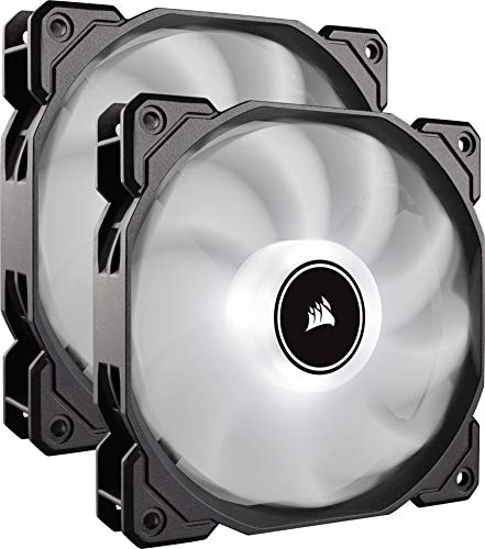 【有明倉庫:1291】Corsair Air Series AF140 LED (2018) White -Dual pack- PCケースファン 14cm FN1272 CO-9050088-WW