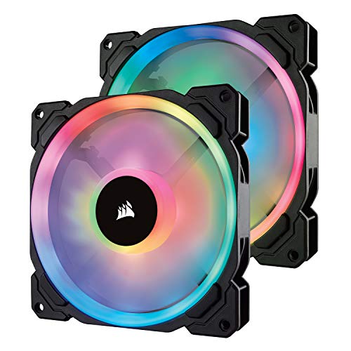 【柏倉庫:1305】Corsair LL140 RGB 2Fan Pack with Lighting Node PRO PCケースファン (140mm径 RGB搭載) FN1143 CO-9050074-WW