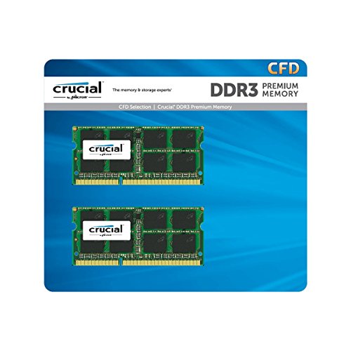 【有明倉庫:1363】CFD販売 ノートPC用メモリ PC3L-12800(DDR3L-1600) 4GB×2枚 / 240Pin / 1.35V/1.5V両対応 無期限保証 / Crucial by Micron / W3N1600CM-4G