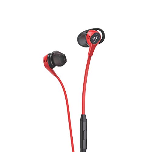 【有明倉庫:1411】HyperX Cloud Earbuds ゲーミングイヤホン インラインマイク Nintendo Switch 2年保証 HX-HSCEB-RD