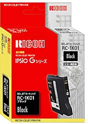 【柏倉庫:1617】リコー GELJETカートリッジ (Mサイズカートリッジ) ブラック RC-1K01 509806