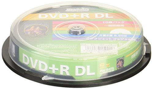 【有明倉庫:1639】HI-DISC データ用DVD+R HDD+R85HP10 (DL/8倍速/10枚)