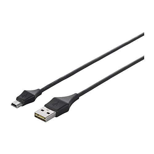 【城北SC:1805】BUFFALO どっちもUSB2.0ケーブル (A to miniB) 1m ブラック BSUAMNDU210BKA