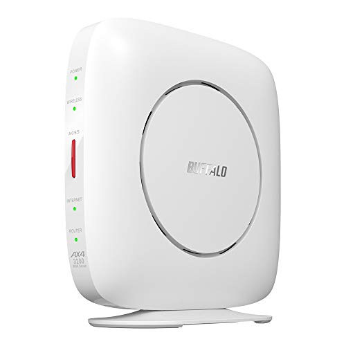 【有明倉庫:2197】バッファロー WiFi ルーター 無線LAN 最新規格 Wi-Fi6 11ax / 11ac AX3200 2401+800Mbps 日本メーカー  WSR-3200AX4S/NWH