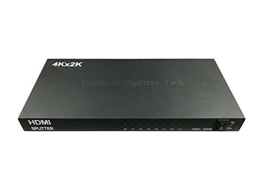 【有明倉庫:3445】4K HDMI分配器 HDMI Splitter(1入力×8出力)3D Ver1.4 1入力 8出力 HDMI セレクタ 4K 1080P 3D対応 HDMI スプリッター … 6323-4k