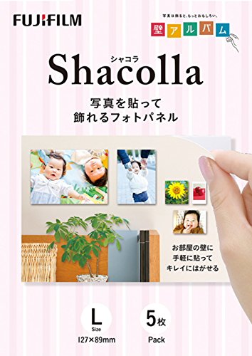 【城北SC:3761】FUJIFILM 写真パネル shacolla(シャコラ) 5枚入 L WD KABE-AL L 5P