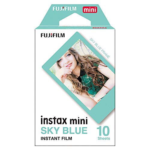 【城北SC:4127】FUJIFILM インスタントカメラ チェキ用フィルム 10枚入 スカイブルー INSTAX MINI BLUE FRAME WW 1