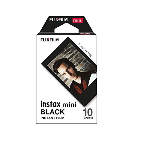 【有明倉庫:4129】FUJIFILM インスタントカメラ チェキ用フィルム 10枚入 ブラック INSTAX MINI BLACK FRAME WW 1