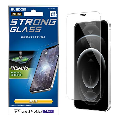 【城北SC:4271】エレコム iPhone 12 Pro Max フィルム 強化ガラス 超強化  PM-A20CFLGH