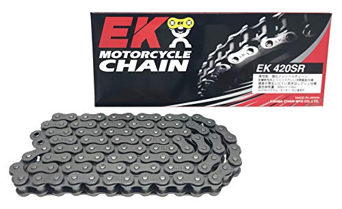 【柏倉庫:6081】EK(イーケー) 強化ノンシールチェーン 420SR スチール 130L